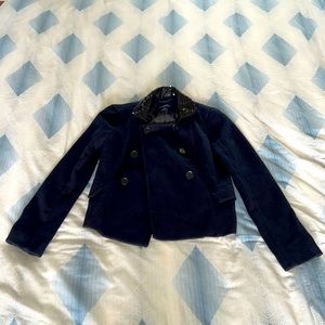 American Eagle Outfitters Girls Blue Coat Size Small